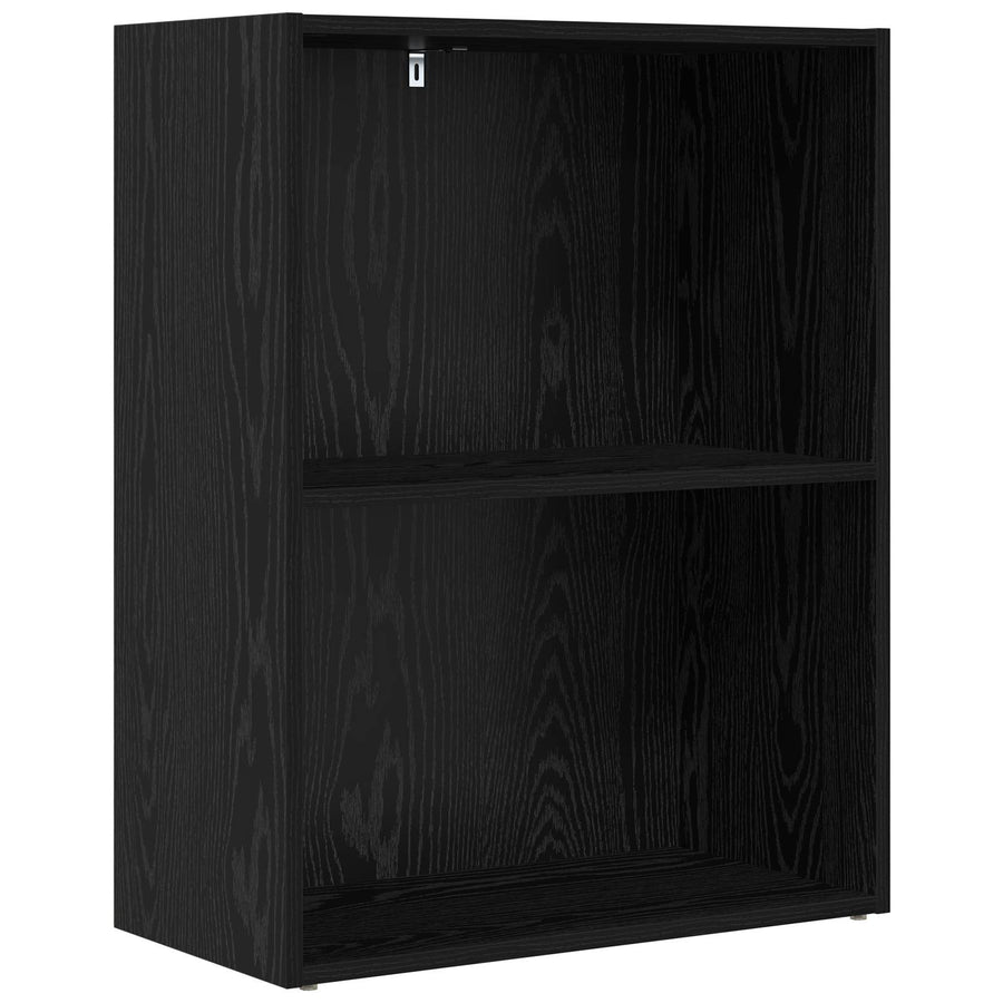 Boekenkast 60 X 30 X 76.5 Cm Bewerkt Hout 60 cm 77 cm Zwart eiken