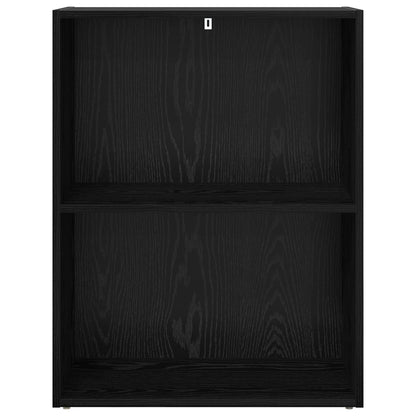 Boekenkast 60 X 30 X 76.5 Cm Bewerkt Hout 60 cm 77 cm Zwart eiken