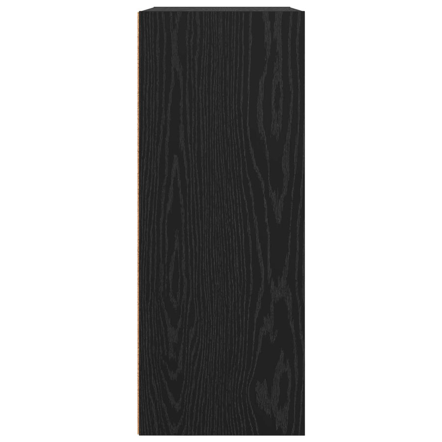 Boekenkast 60 X 30 X 76.5 Cm Bewerkt Hout 60 cm 77 cm Zwart eiken