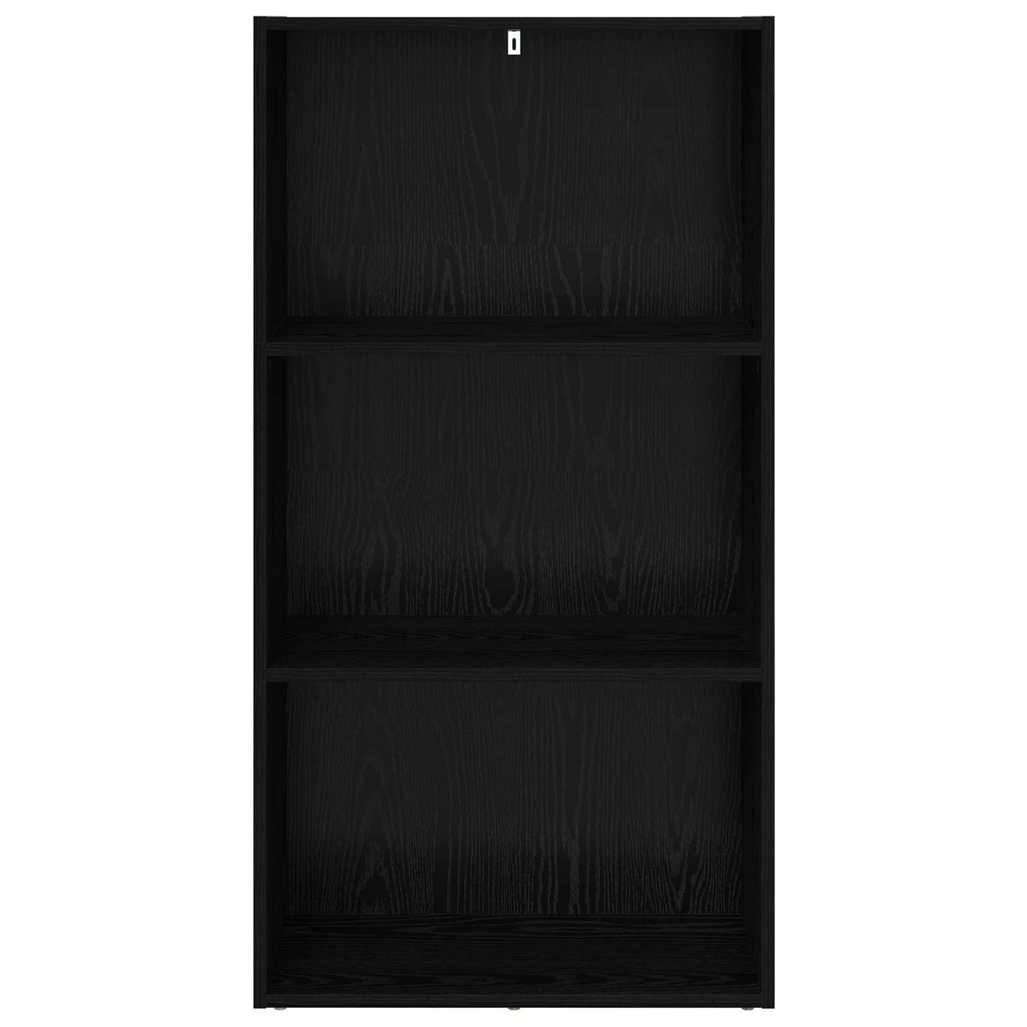 Boekenkast Zwart Eiken 60 x 30 x 76.5 cm Bewerkt hout
