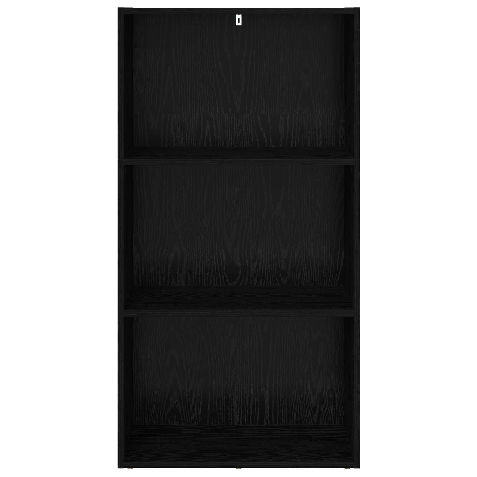 Boekenkast Zwart Eiken 60 x 30 x 76.5 cm Bewerkt hout