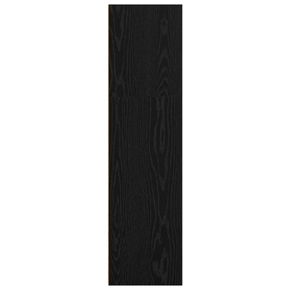 Boekenkast Zwart Eiken 60 x 30 x 76.5 cm Bewerkt hout
