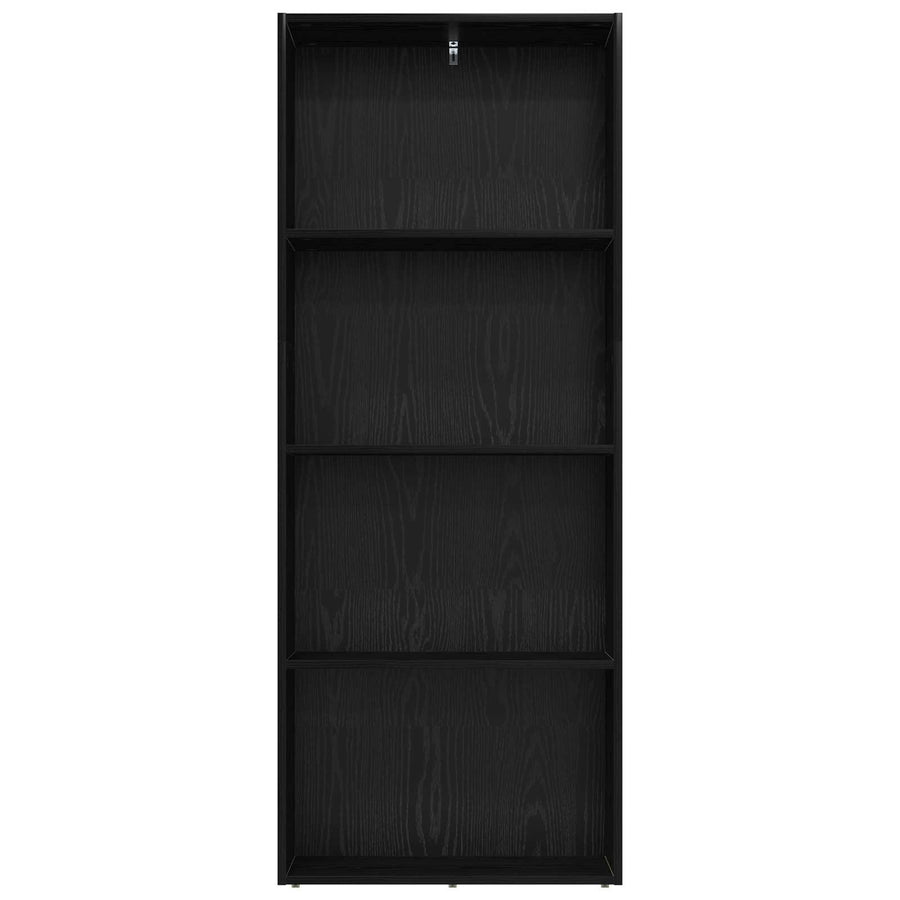 Boekenkast 60 X 30 X Bewerkt Hout 60 cm 151,5 cm Zwart eiken