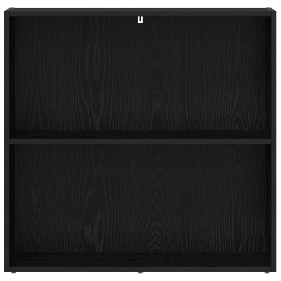 Boekenkast Zwart Eiken 60 x 30 x 76.5 cm Bewerkt hout