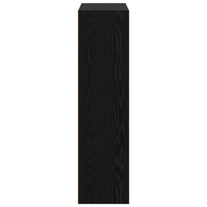 Boekenkast Zwart Eiken 60 x 30 x 76.5 cm Bewerkt hout