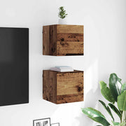 TV-kast 30,5x30x30 cm oudhout bewerkt hout