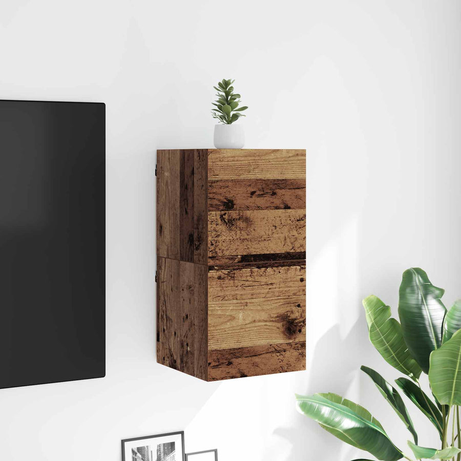 TV-kast Oudhout 30,5 x 30 x 30 cm Bewerkt hout