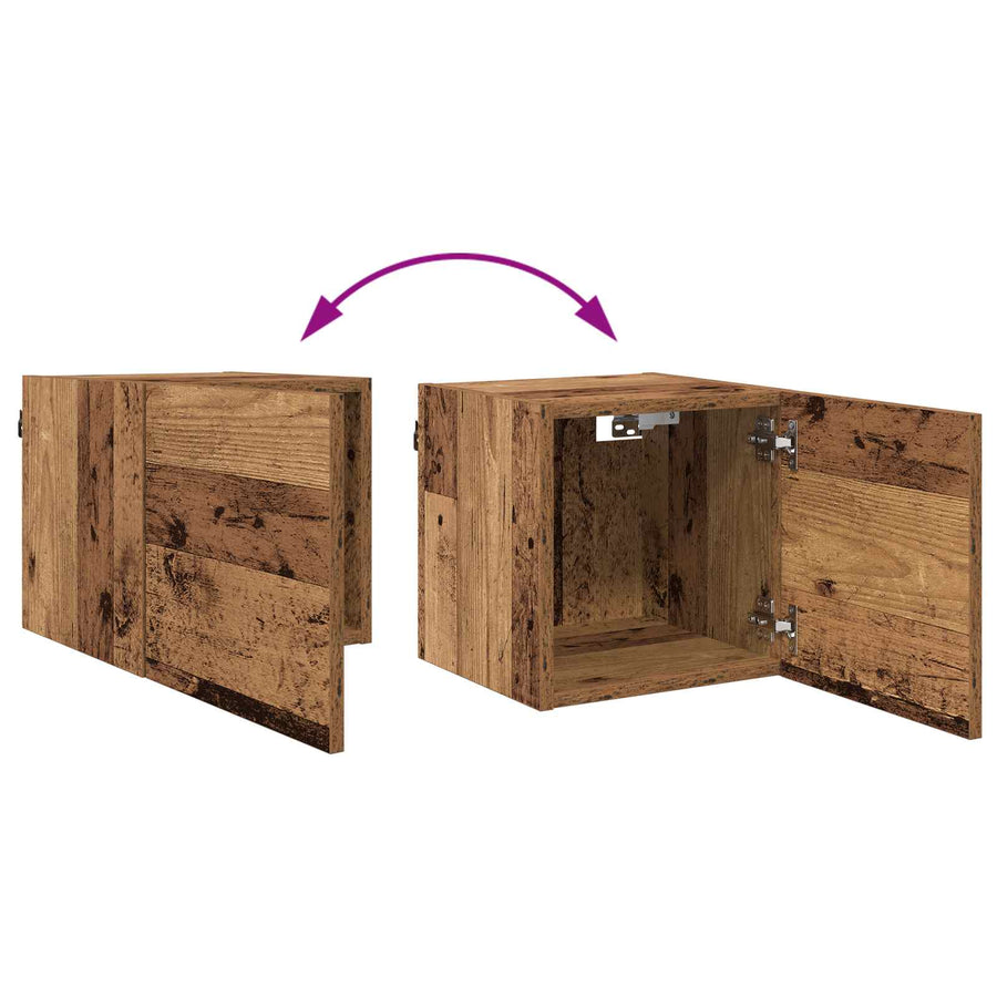 TV-kast Oudhout 30,5 x 30 x 30 cm Bewerkt hout
