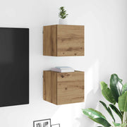 TV-kast Artisan Eiken 30,5x30x30 cm bewerkt hout