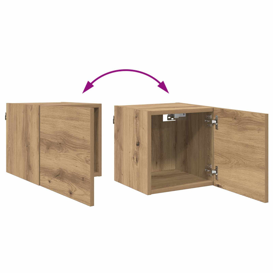 TV-kast Artisan Eiken 30,5 x 30 x 30 cm Bewerkt hout