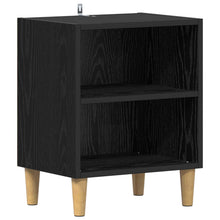 Bed Kast 40 X 30 X 50 Cm Bewerkt Hout 1 Zwart eiken