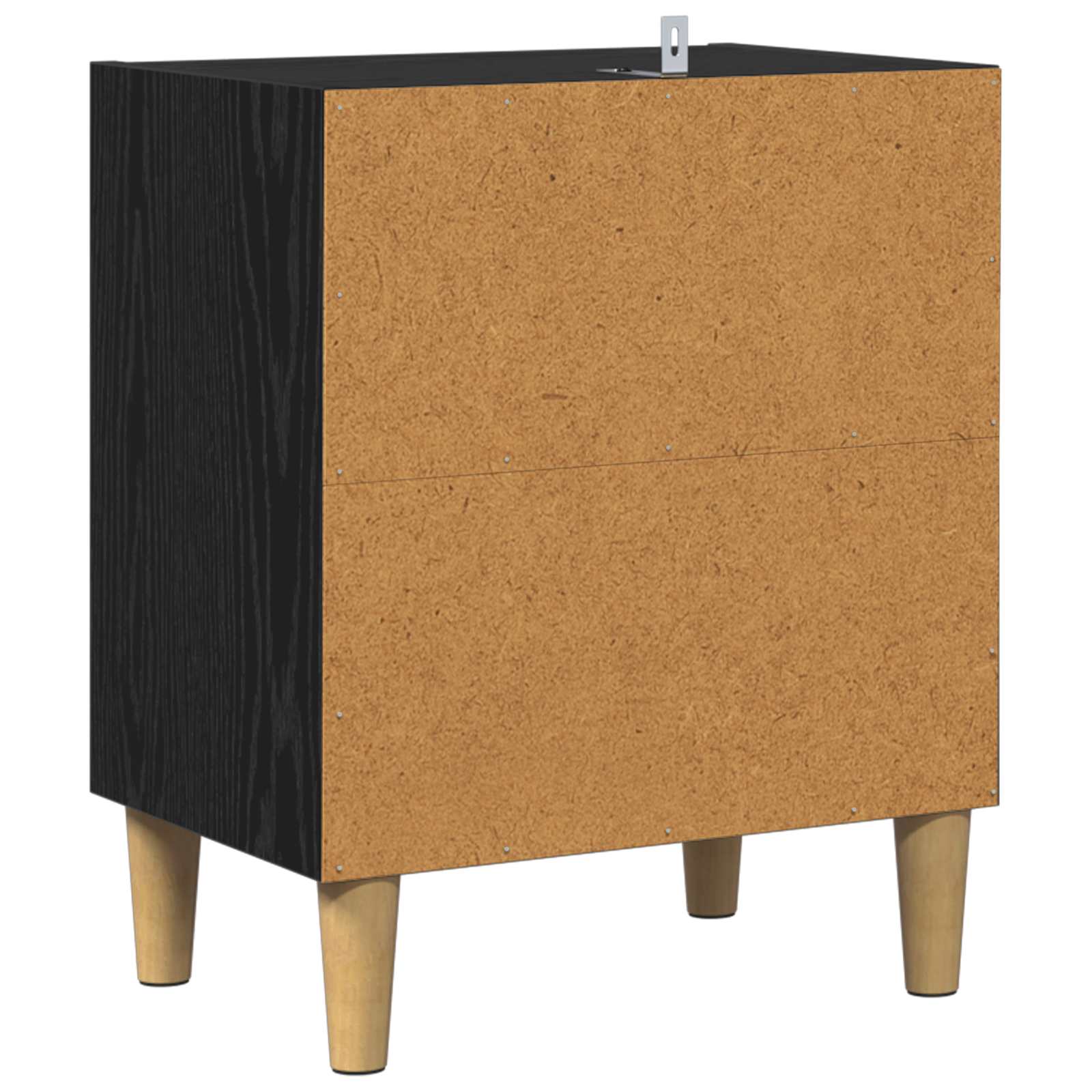 Bed Kast 40 X 30 X 50 Cm Bewerkt Hout 1 Zwart eiken