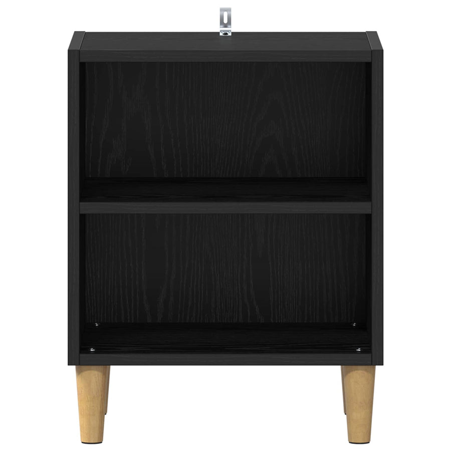 Bed Kast 40 X 30 X 50 Cm Bewerkt Hout 1 Zwart eiken