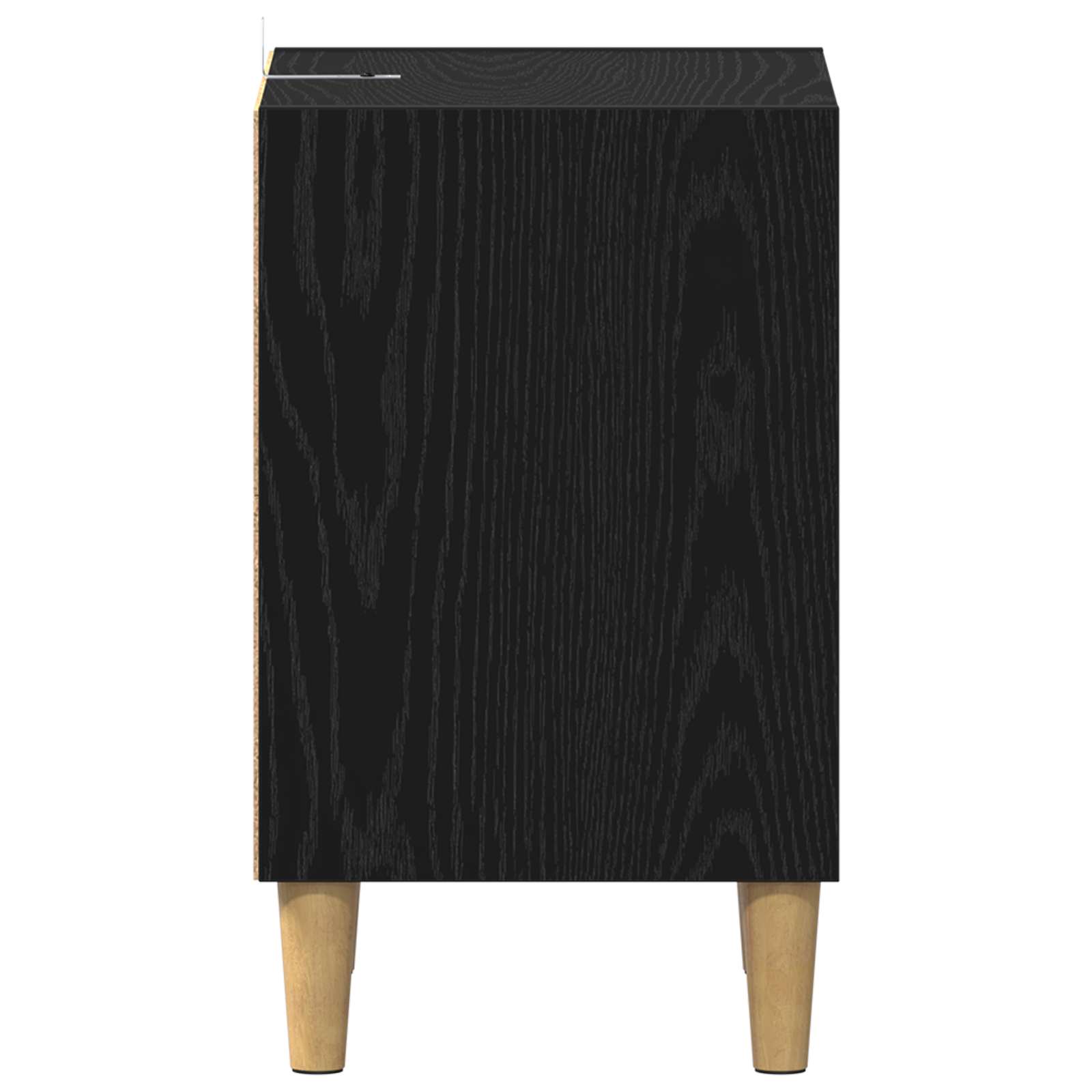 Bed Kast 2 Pcs 40 X 30 X 50 Cm Bewerkt Hout Zwart eiken