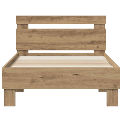 Bedframe Artisan Eiken 98.5 x 200 cm Bewerkt hout