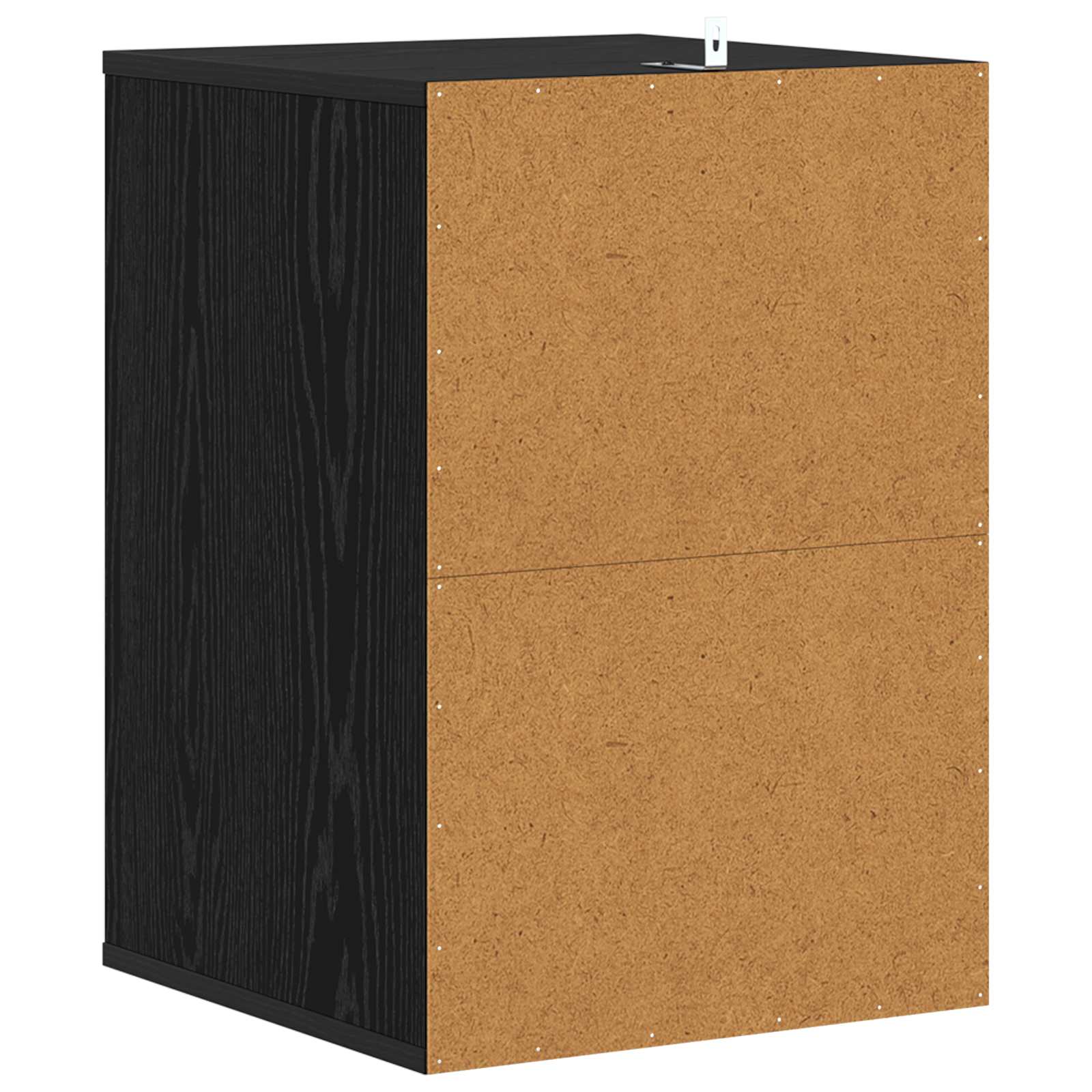 Ladenkast met lade Zwart Eiken 41 x 40 x 58 cm Bewerkt hout
