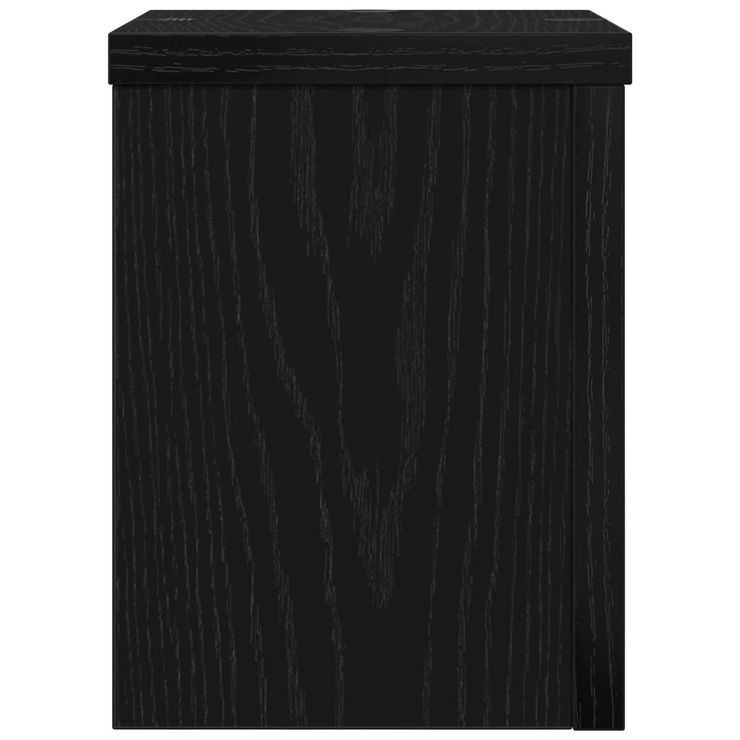Plantenstandaard 2 pcs Zwart Eiken 15 x 15 x 20 cm Bewerkt hout