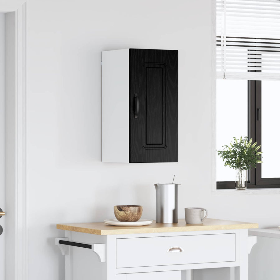 Keukenkast Kalmar Zwart Eiken 30 x 31 x 60 cm Bewerkt hout