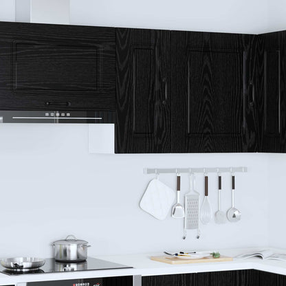 Keukenkast Kalmar Zwart Eiken 30 x 31 x 60 cm Bewerkt hout