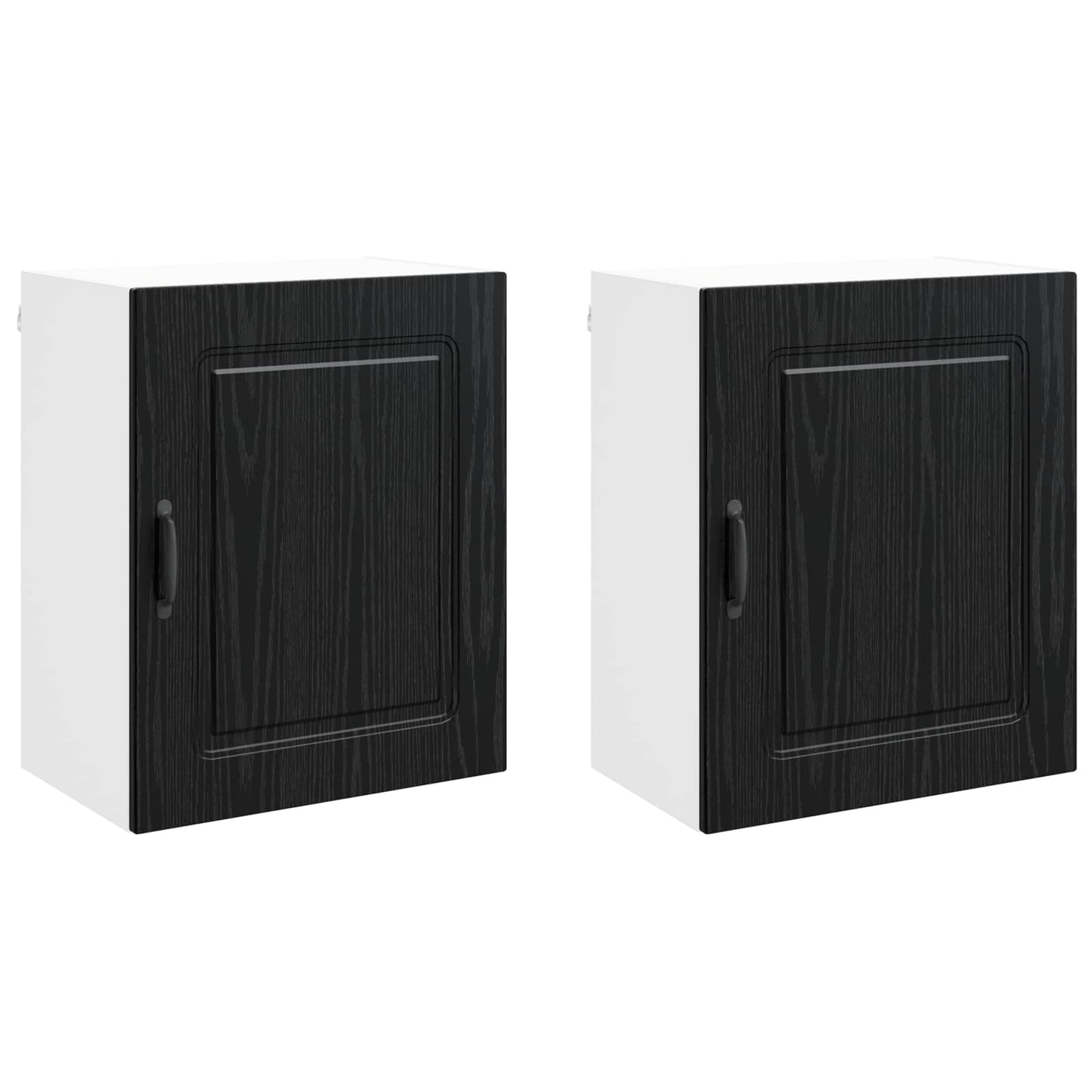 Keukenkast met opslag Kalmar 2 pcs Zwart Eiken 50 x 31 x 60 cm