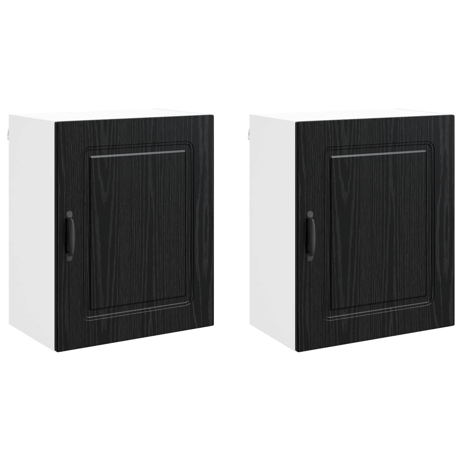 Keukenkast met opslag Kalmar 2 pcs Zwart Eiken 50 x 31 x 60 cm