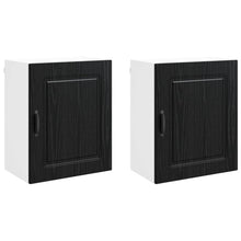 Keukenkast met opslag Kalmar 2 pcs Zwart Eiken 50 x 31 x 60 cm