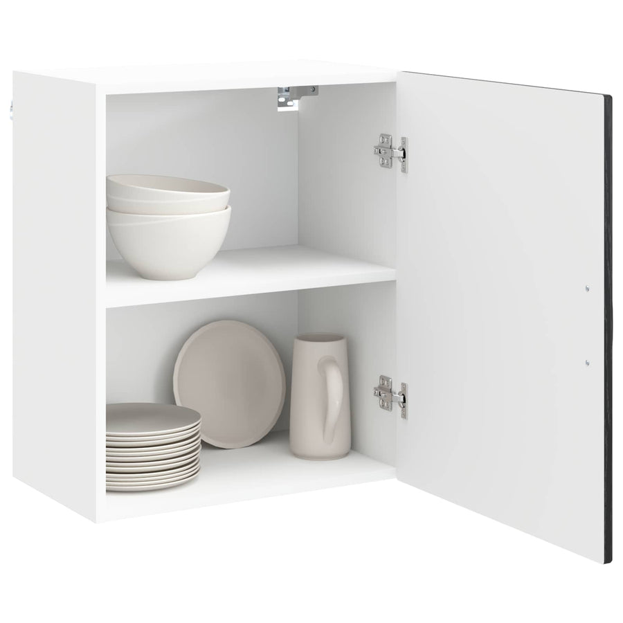 Keukenkast met opslag Kalmar 2 pcs Zwart Eiken 50 x 31 x 60 cm