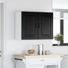 Keukenkast Kalmar Zwart Eiken 80 x 31 x 60 cm Bewerkt hout