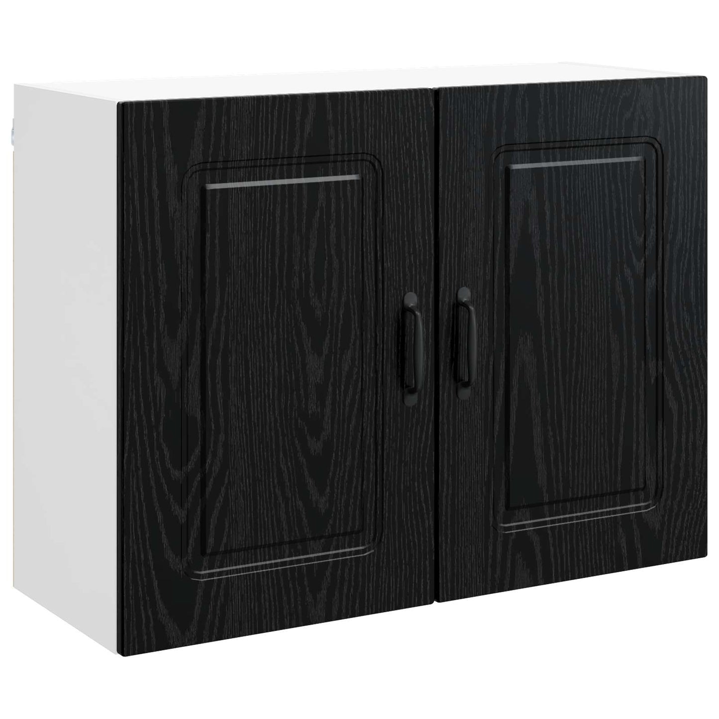 Keukenkast Kalmar Zwart Eiken 80 x 31 x 60 cm Bewerkt hout
