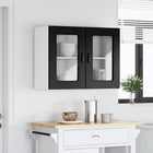 Keukenkast Kalmar 80x31x60 cm zwart eiken