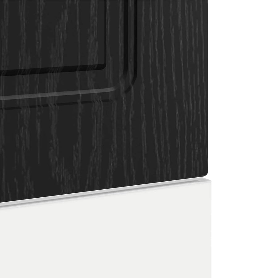 Keukenkast Kalmar Zwart Eiken 45 x 1,5 x 67 cm Bewerkt hout