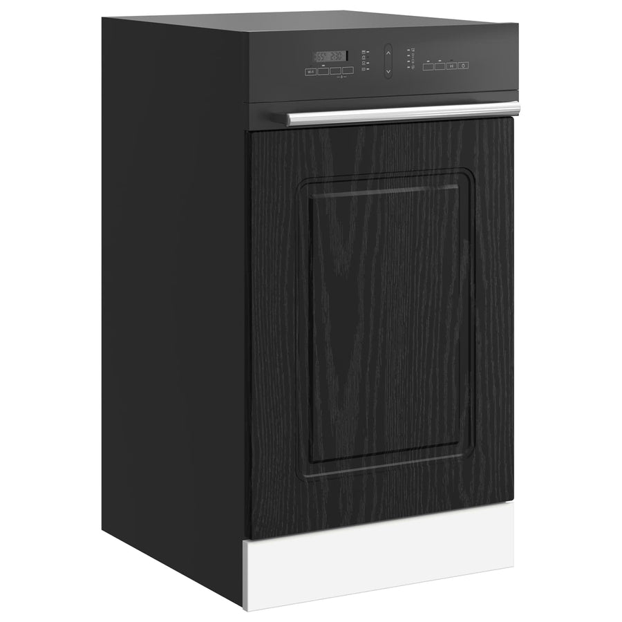 Keukenkast Kalmar Zwart Eiken 45 x 1,5 x 67 cm Bewerkt hout