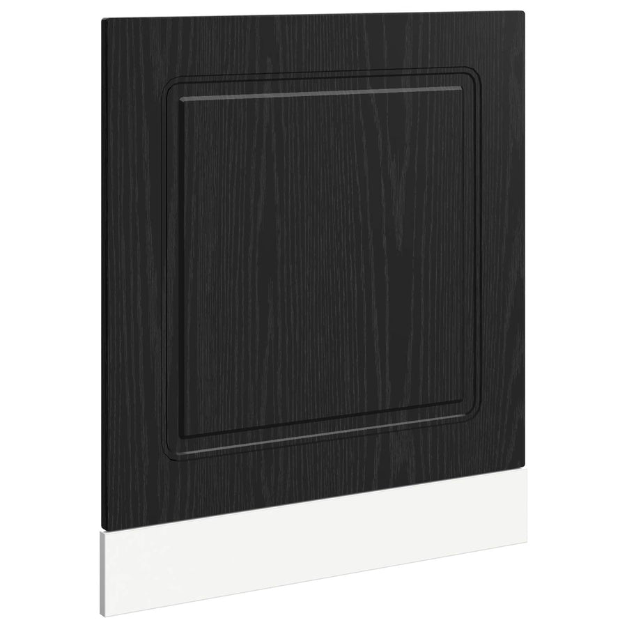 Keukenkast Kalmar Zwart Eiken 60 x 1,5 x 67 cm Bewerkt hout