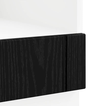 Keukenkast Zwart Eiken 60 x 46 x 81,5 cm Bewerkt hout