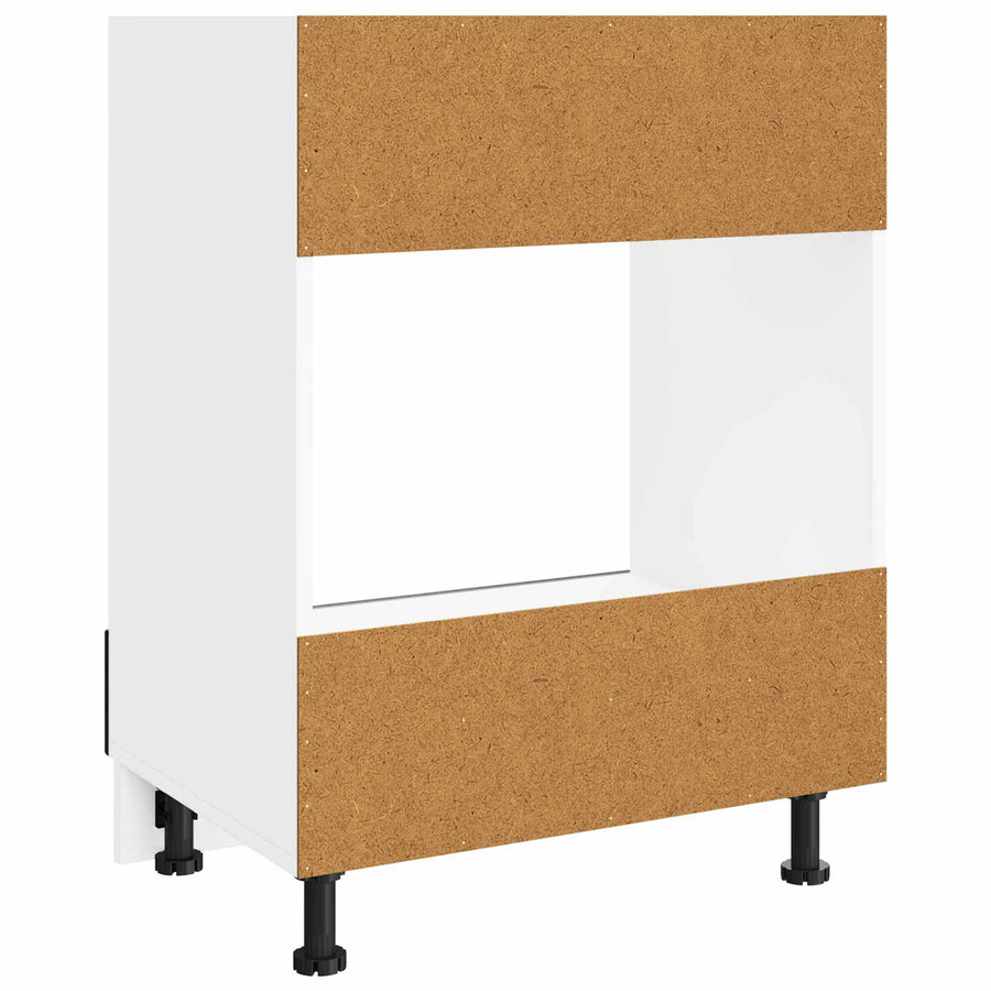 Keukenkast Zwart Eiken 60 x 46 x 81,5 cm Bewerkt hout