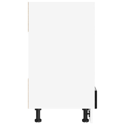 Keukenkast Zwart Eiken 60 x 46 x 81,5 cm Bewerkt hout