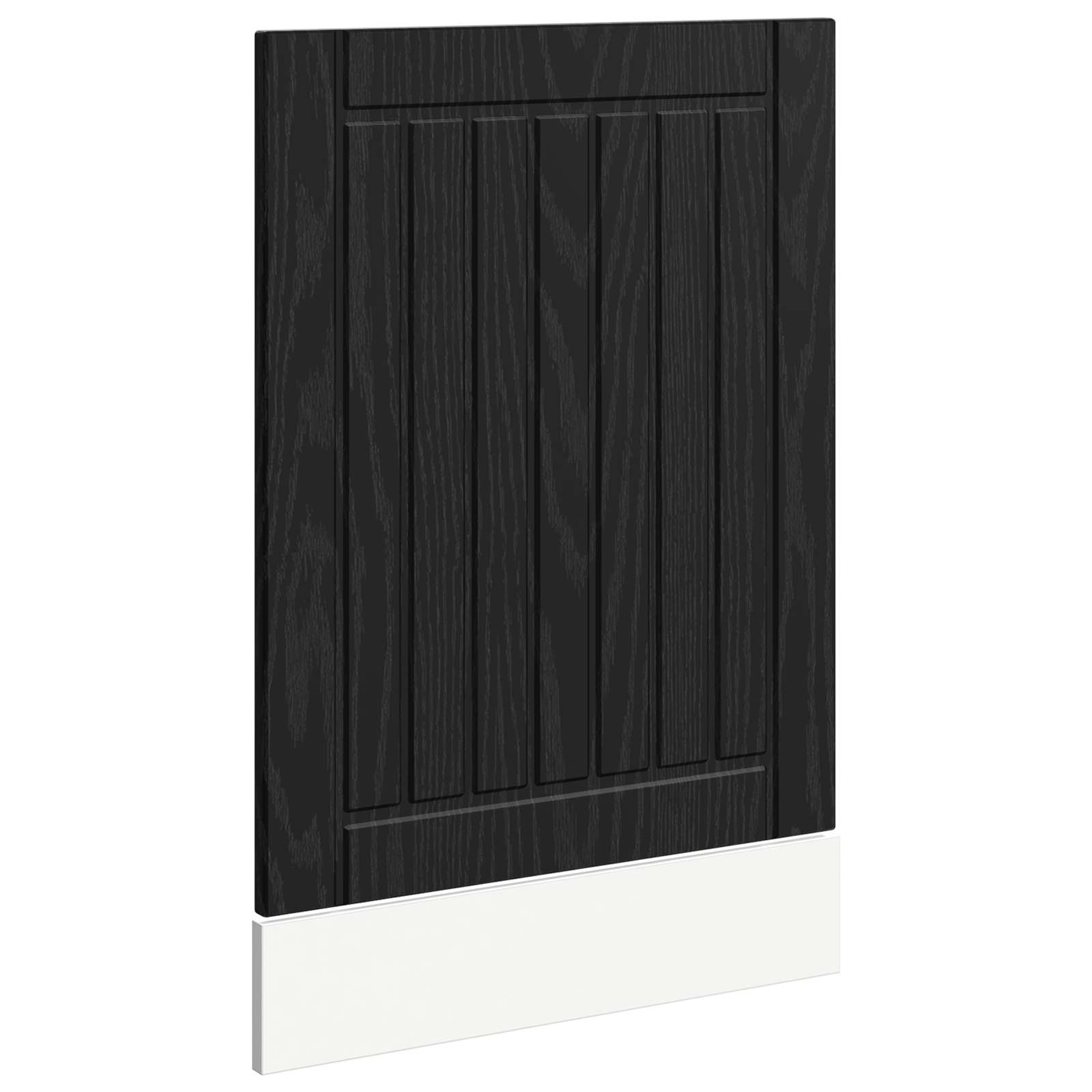Keukenkast Zwart Eiken 45 x 1,5 x 67 cm Bewerkt hout