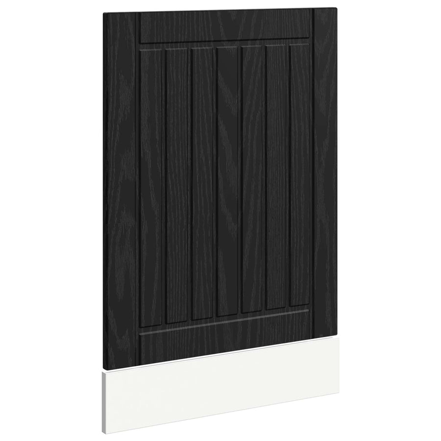 Keukenkast Zwart Eiken 45 x 1,5 x 67 cm Bewerkt hout