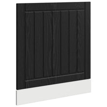 Keukenkast Zwart Eiken 60 x 1,5 x 67 cm Bewerkt hout