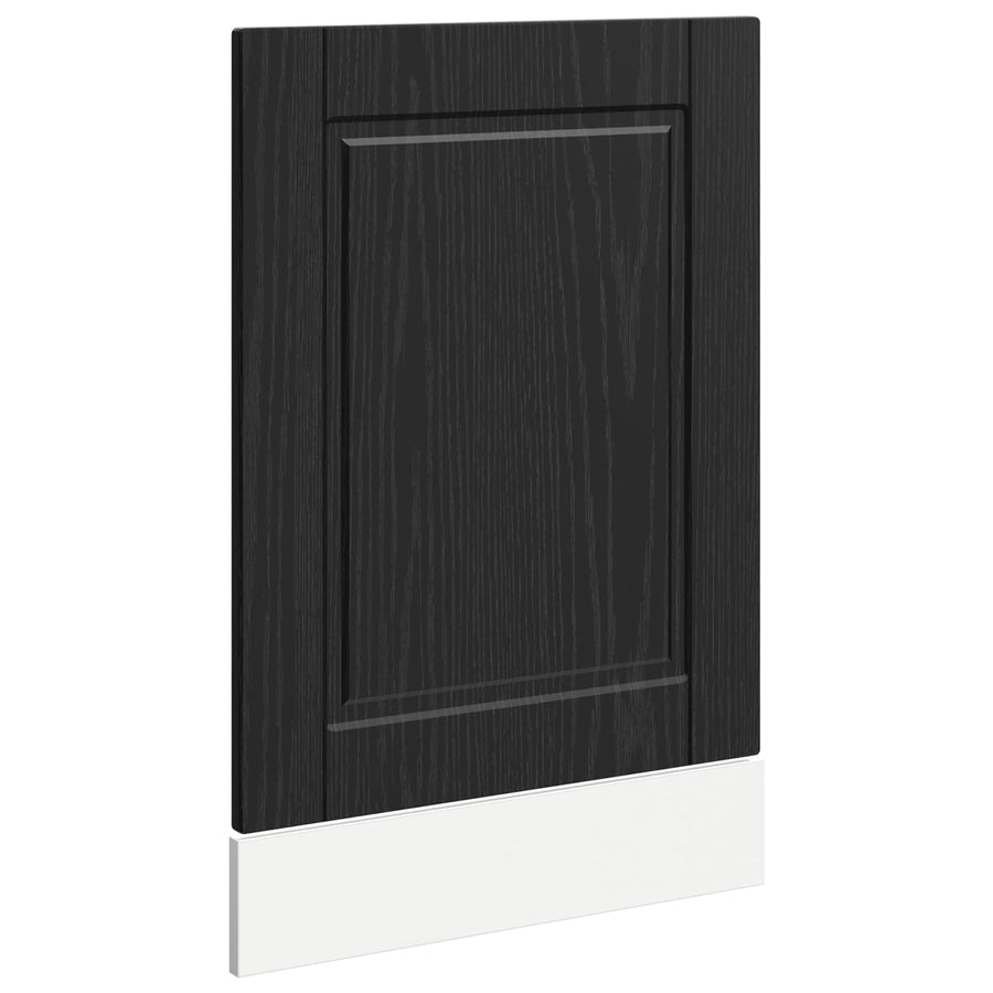 Keukenkast Zwart Eiken 45 x 1,5 x 67 cm Bewerkt hout