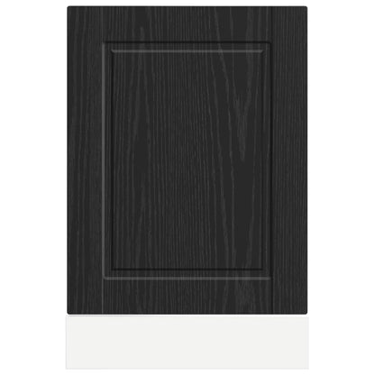 Keukenkast Zwart Eiken 45 x 1,5 x 67 cm Bewerkt hout