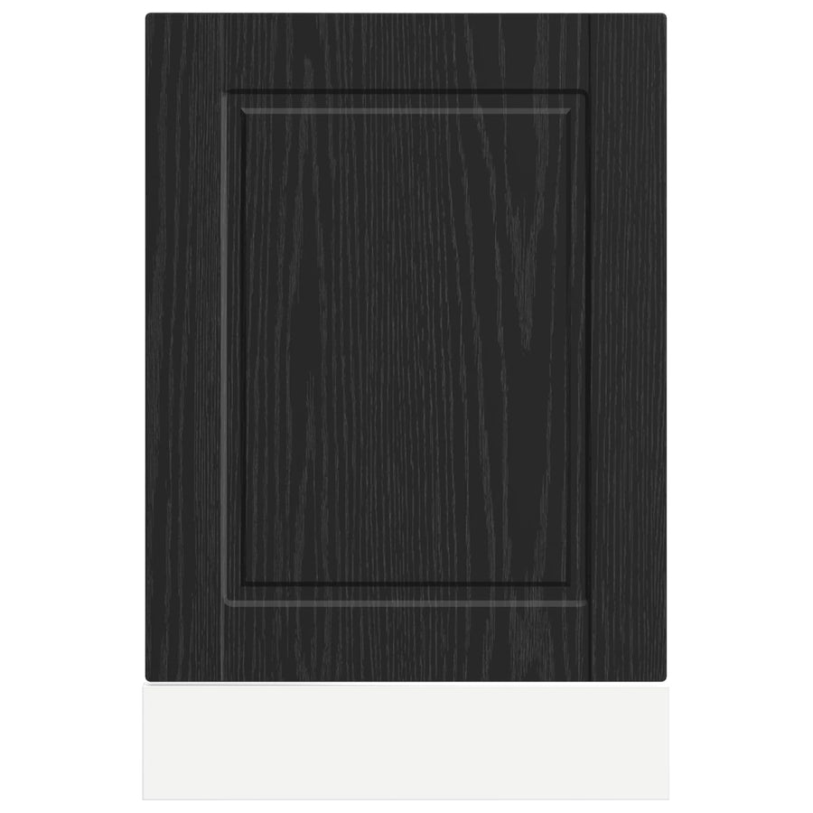 Keukenkast Zwart Eiken 45 x 1,5 x 67 cm Bewerkt hout
