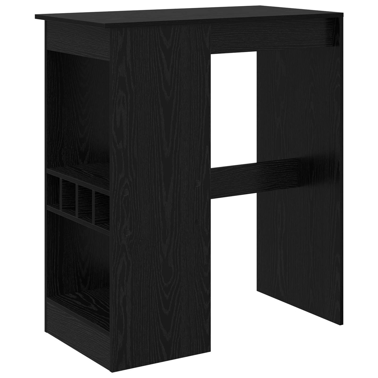 Bartafel 90 X 47.5 X 103.5 Cm Bewerkt Hout Zwart eiken