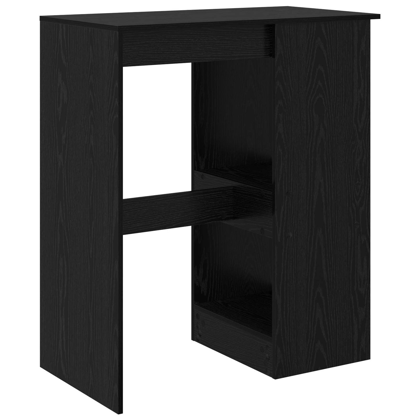 Bartafel 90 X 47.5 X 103.5 Cm Bewerkt Hout Zwart eiken