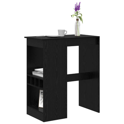 Bartafel 90 X 47.5 X 103.5 Cm Bewerkt Hout Zwart eiken