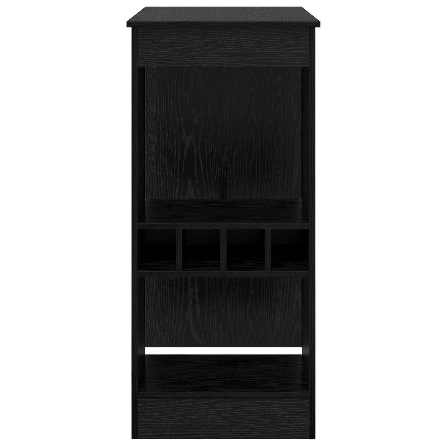 Bartafel 90 X 47.5 X 103.5 Cm Bewerkt Hout Zwart eiken