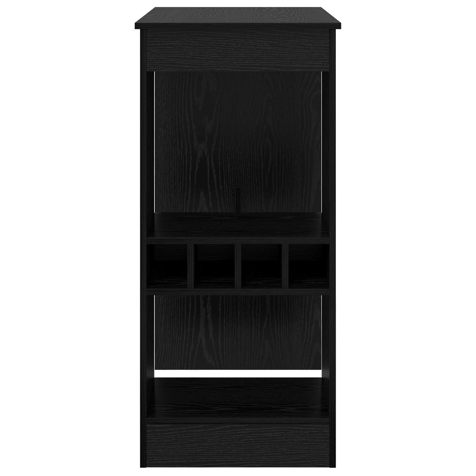 Bartafel 90 X 47.5 X 103.5 Cm Bewerkt Hout Zwart eiken
