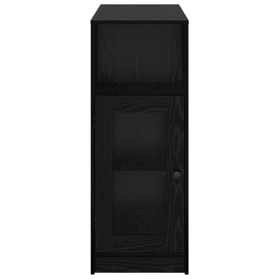 Bartafel Met Plank 101 X 40 X 103,5 Cm Bewerkt Hout Zwart eiken