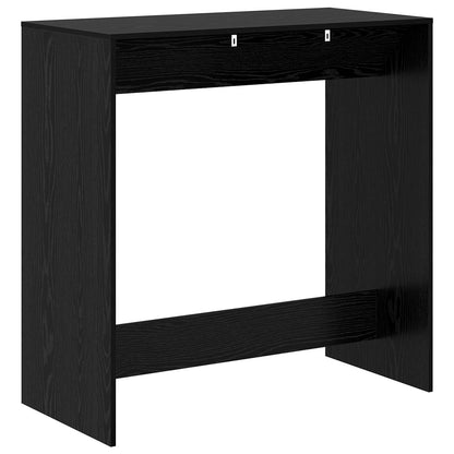 Bartafel 102 X 50 X 103,5 Cm Bewerkt Hout Zwart eiken 102 cm
