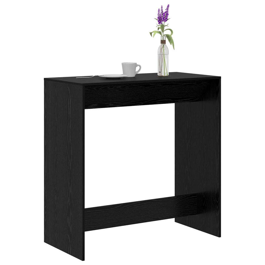 Bartafel 102 X 50 X 103,5 Cm Bewerkt Hout Zwart eiken 102 cm